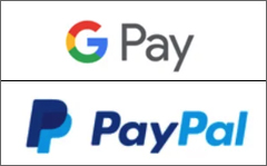 G Pay and PayPal logoart